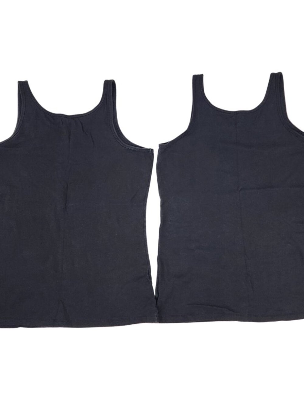 Bundle Lot of 6 Faded Glory Womens XL 16/18 Cotton Stretch Layering Tank Tops - Picture 5 of 13